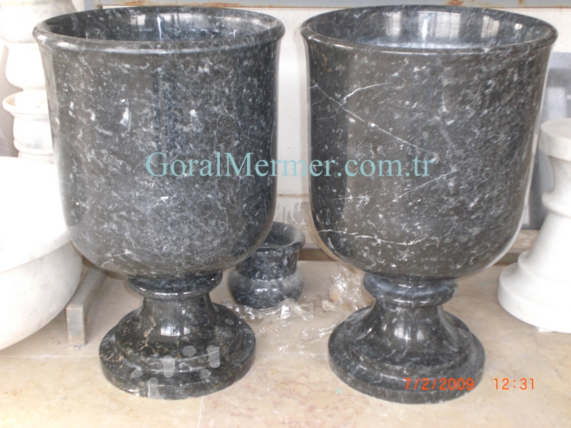 mermer saksı